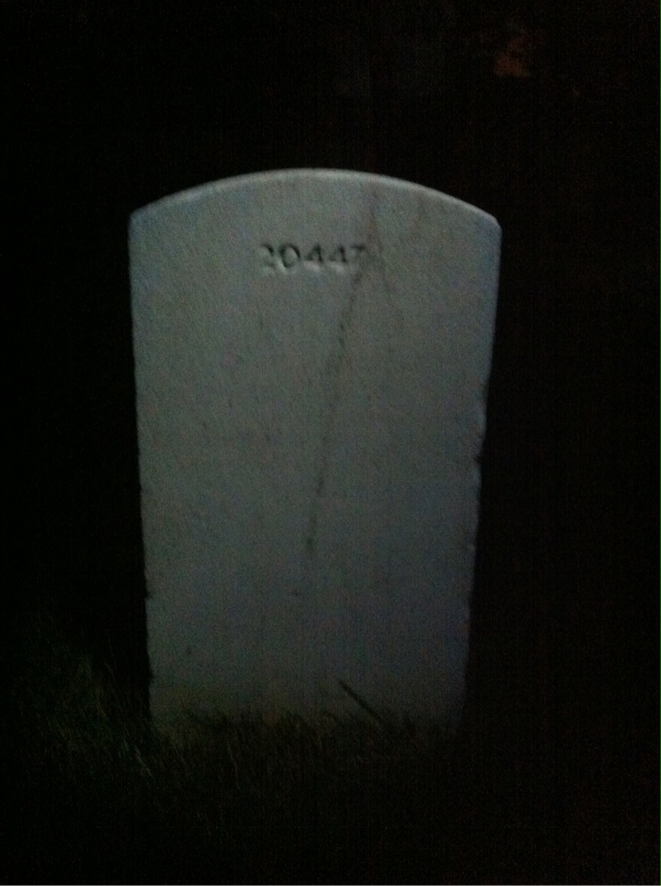 Back of headstone — Charles Mckee