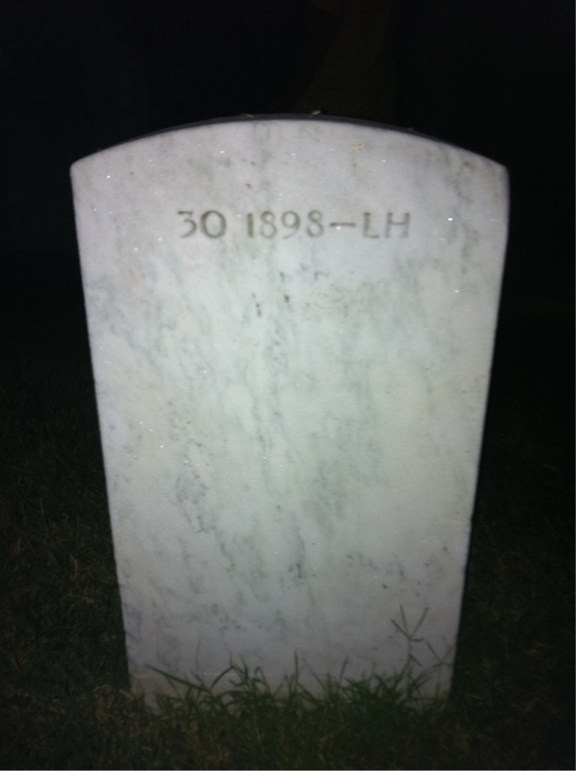 Back of headstone — Robert Stanley Beard