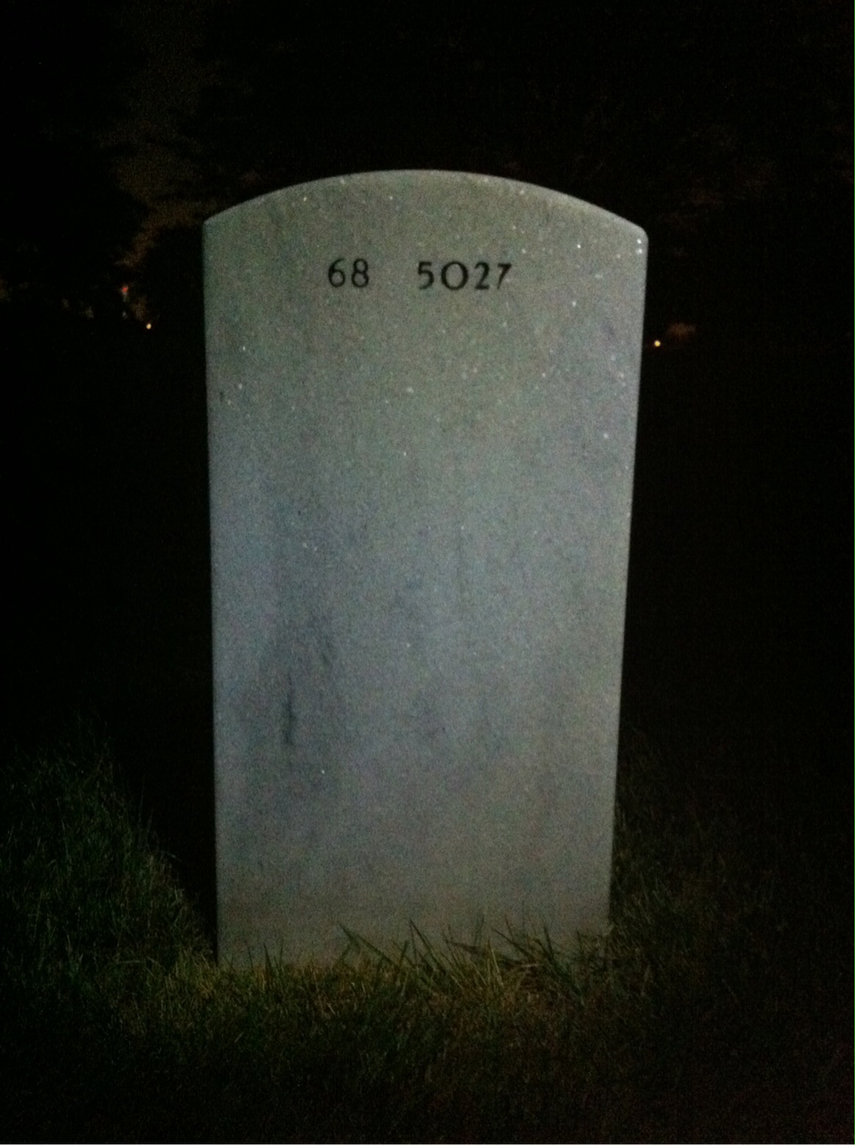 Back of headstone — Daniel Chopp
