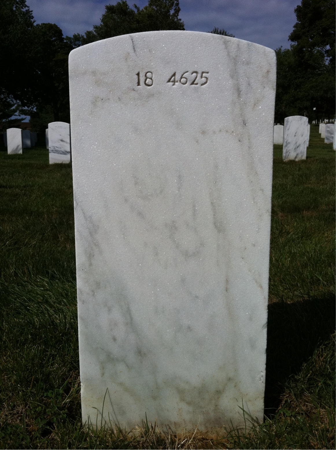Back of headstone — Harry Morrison