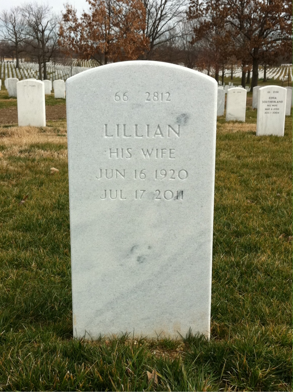 Back of headstone — Louis Mazawey