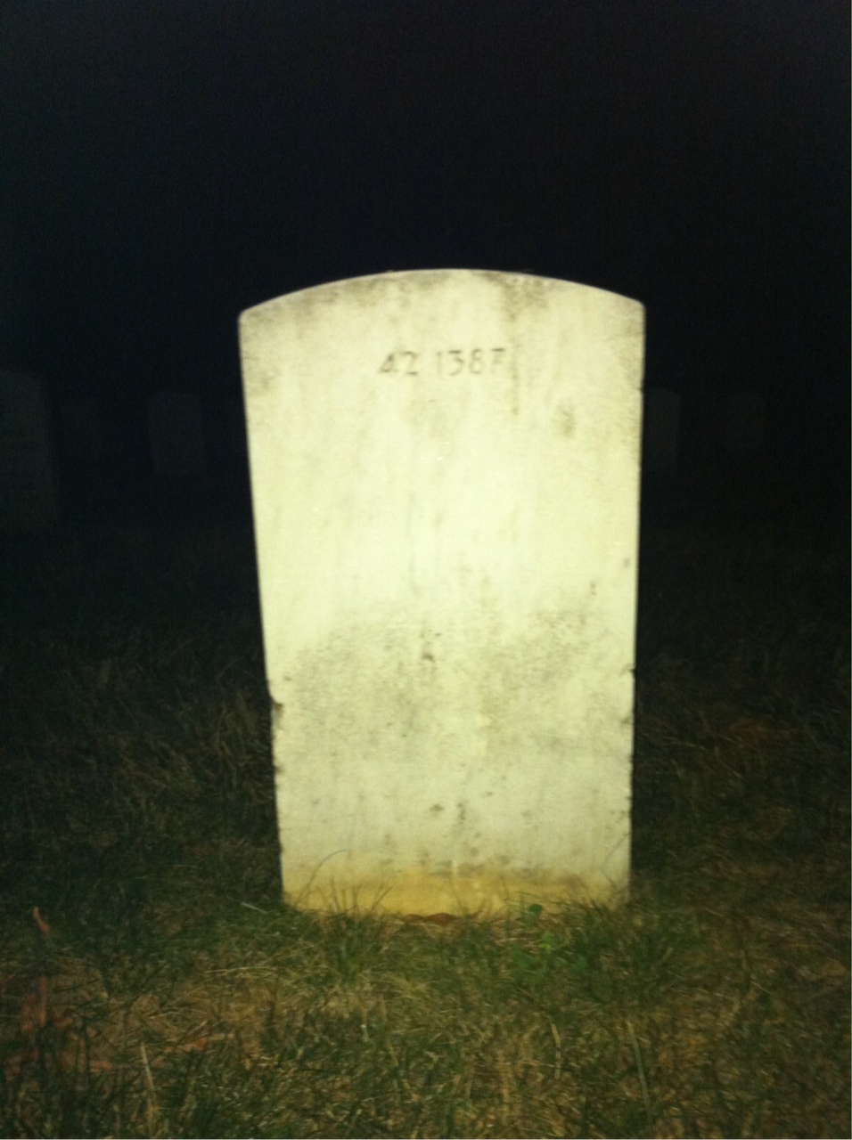 Back of headstone — Ida Mcnichol
