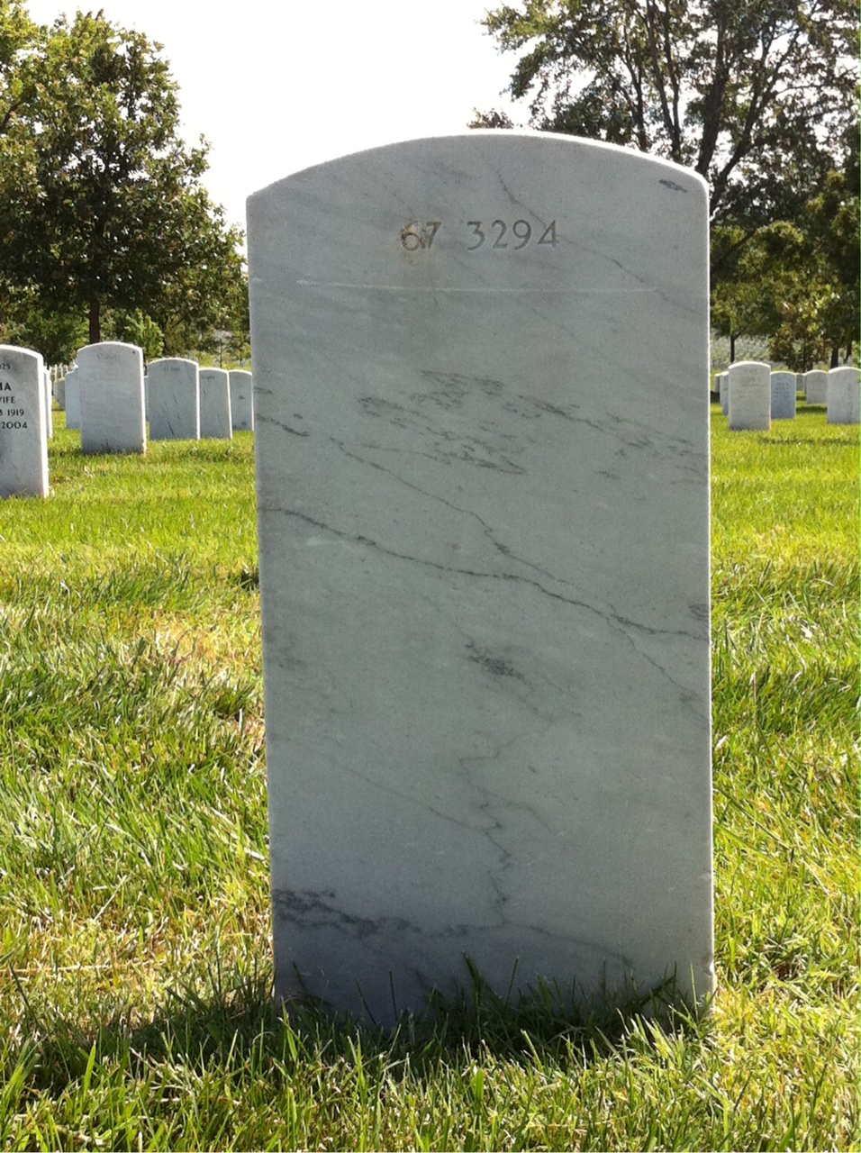 Back of headstone — Thomas Mckenna