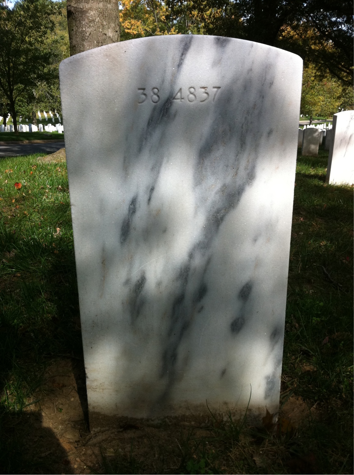 Back of headstone — William Moreland