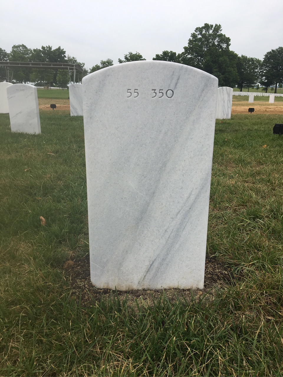 Back of headstone — William F Cressall