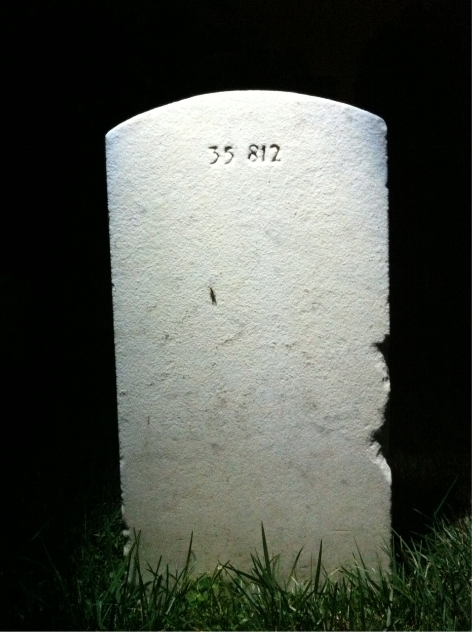 Back of headstone — William Atkins
