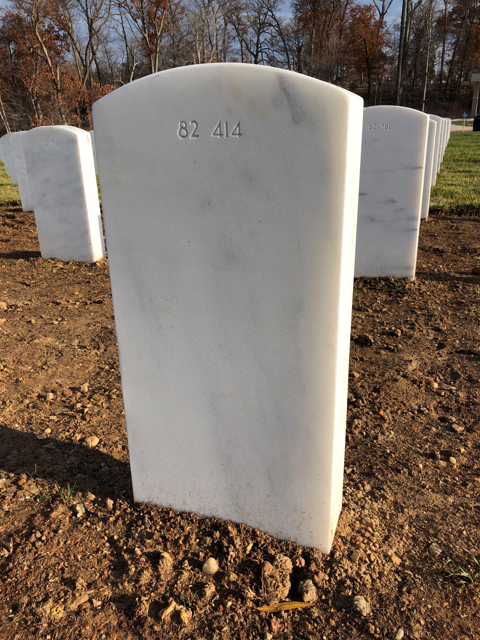 Back of headstone — William L Owen