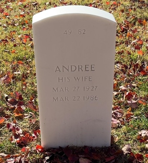 Back of headstone — Floyd Cunningham