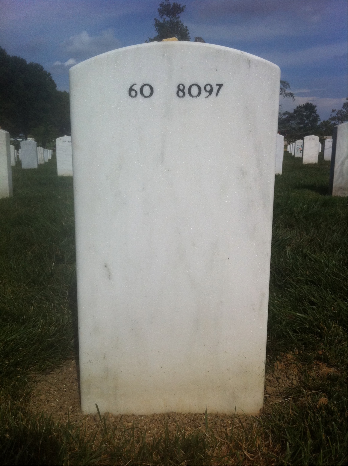 Back of headstone — Stephen Sherman