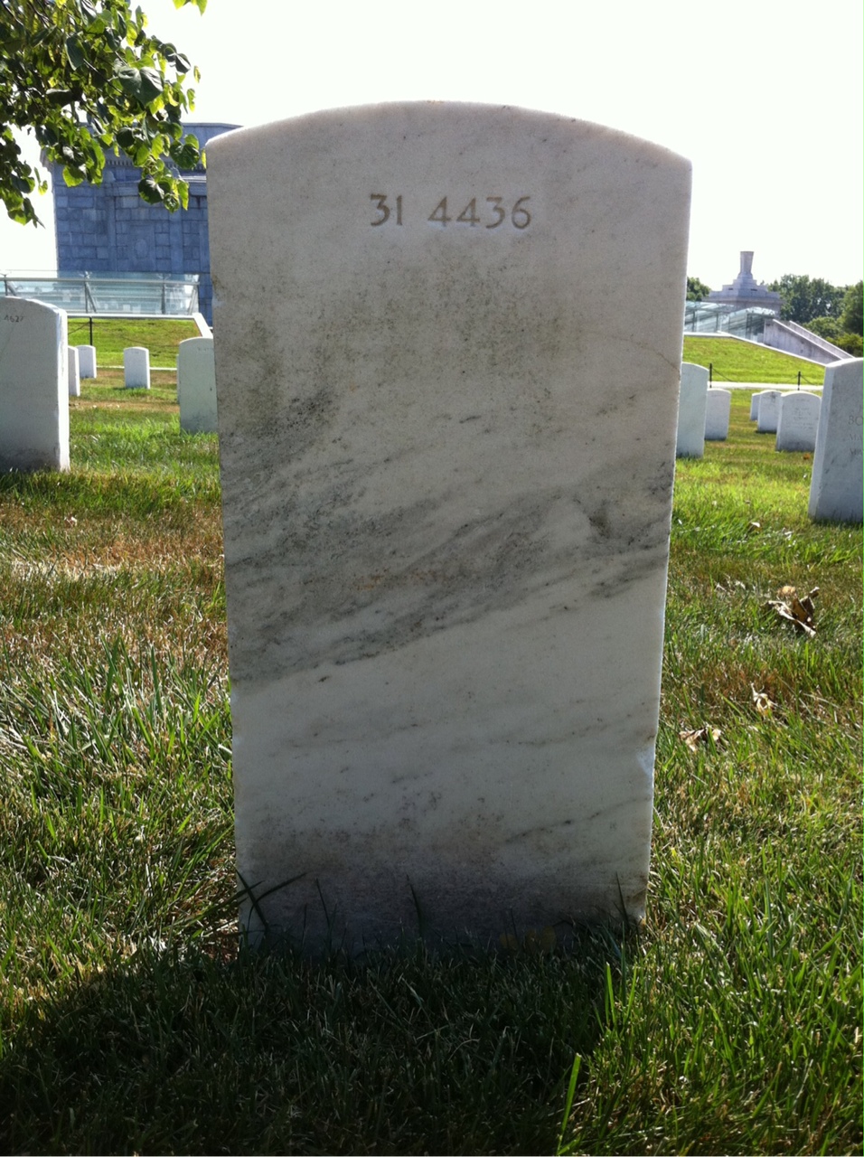 Back of headstone — Rachel Armstead