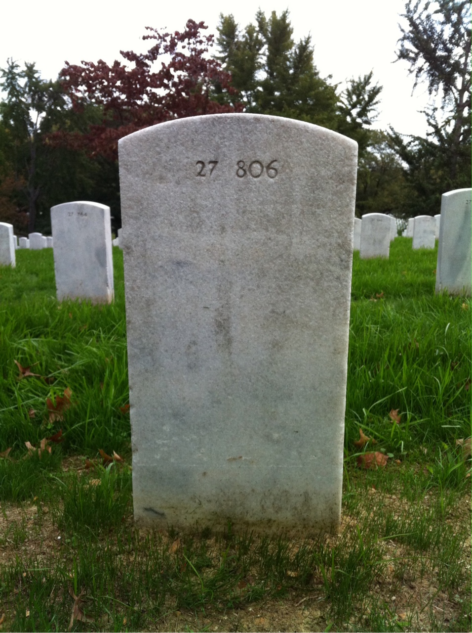 Back of headstone — Patrick Collins
