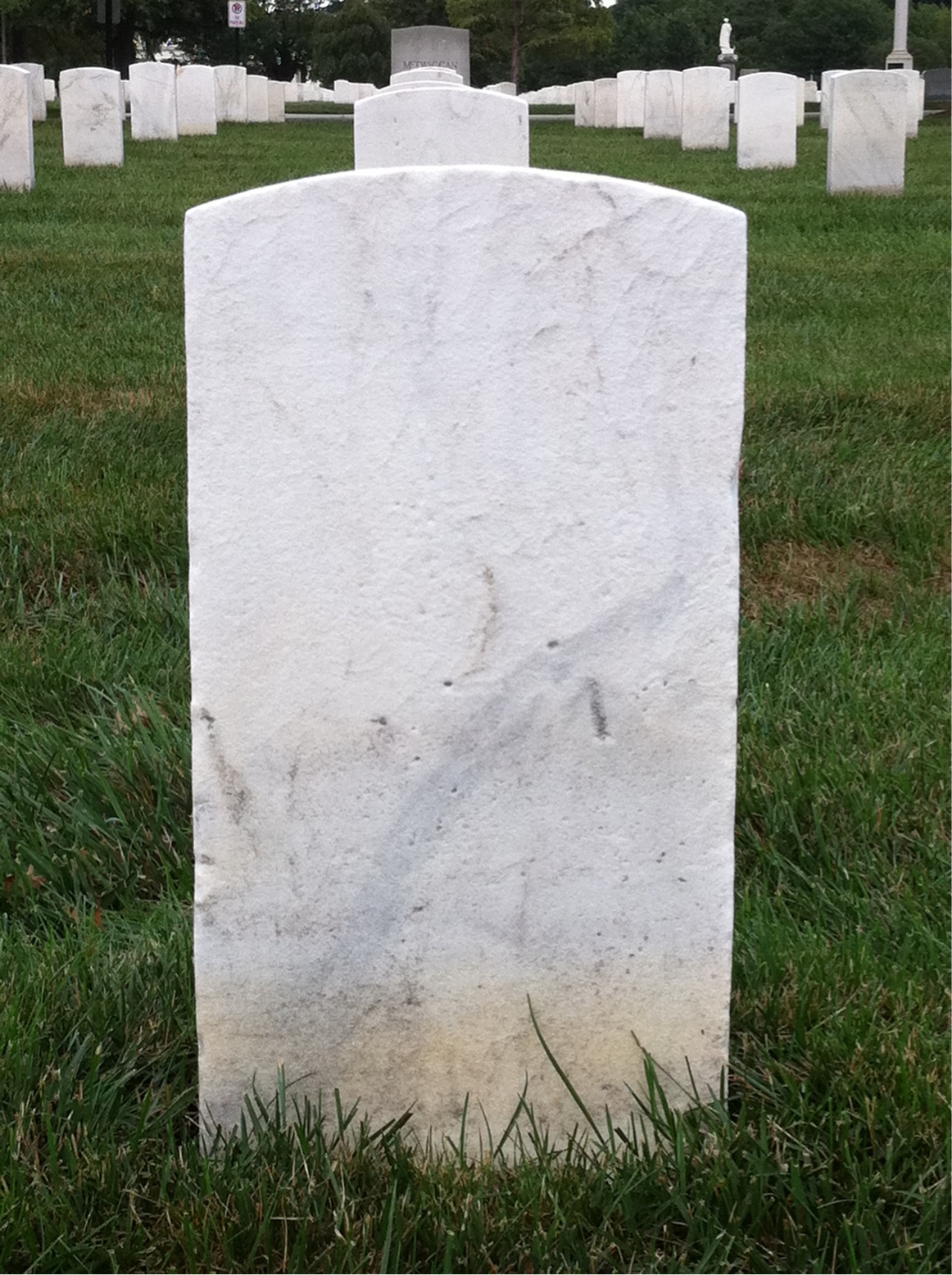 Back of headstone — Edward Beer