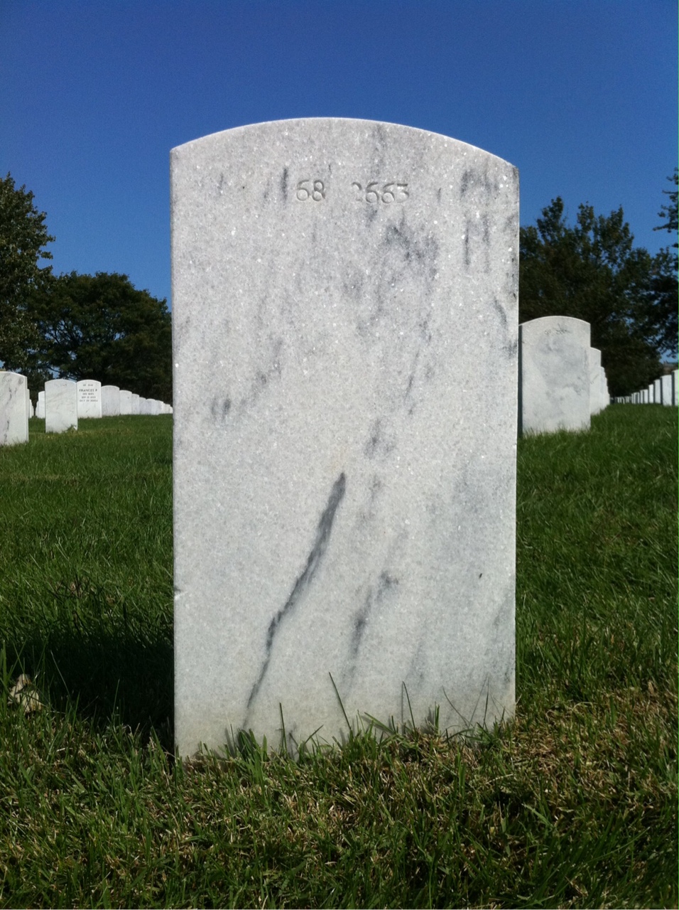 Back of headstone — Samuel Viola