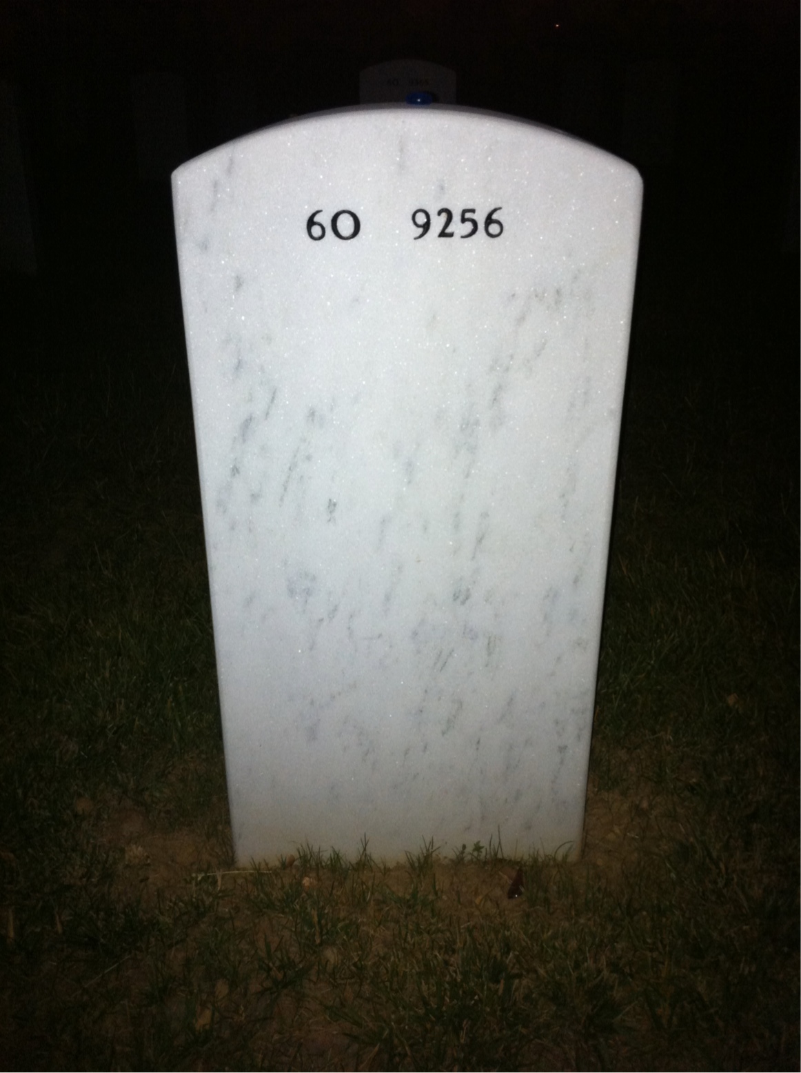 Back of headstone — William Miller