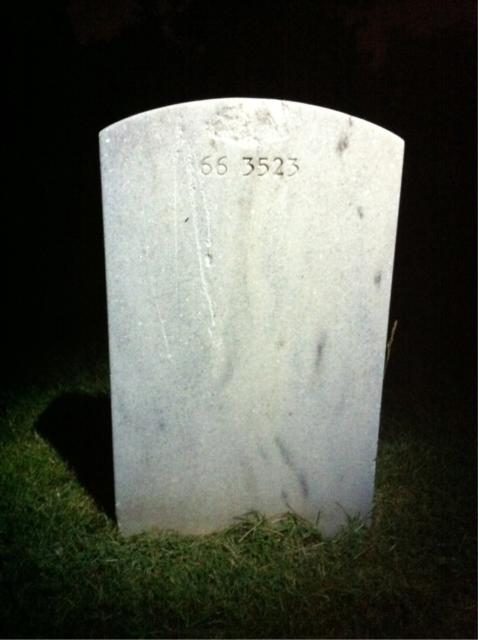 Back of headstone — Hilary Abellano