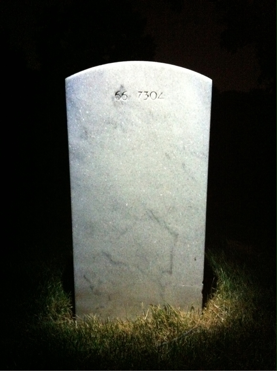 Back of headstone — David Morrison