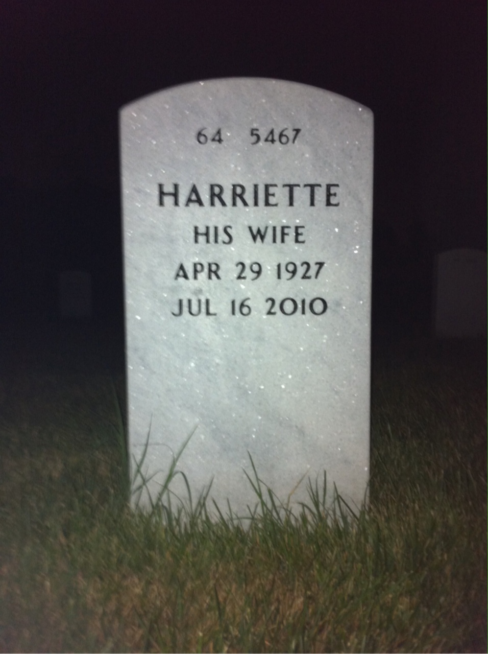 Back of headstone — Sanford Friedman