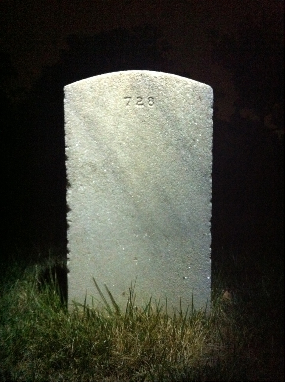 Back of headstone — Charles Armstead