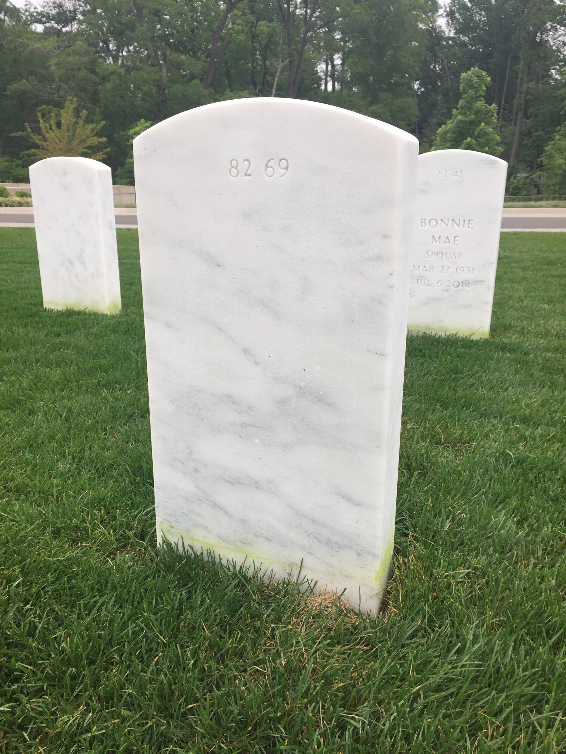 Back of headstone — Harold Midtvedt