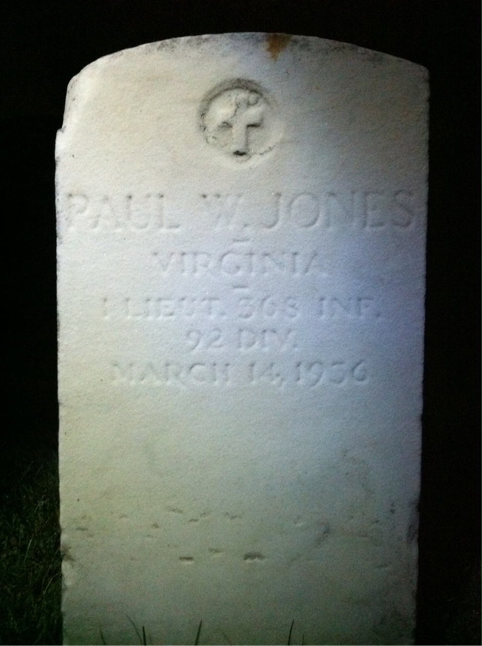 Headstone of Paul Jones