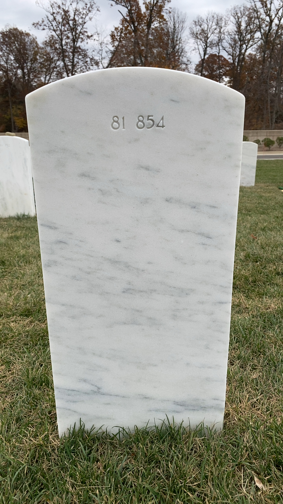 Back of headstone — Robert Mobley
