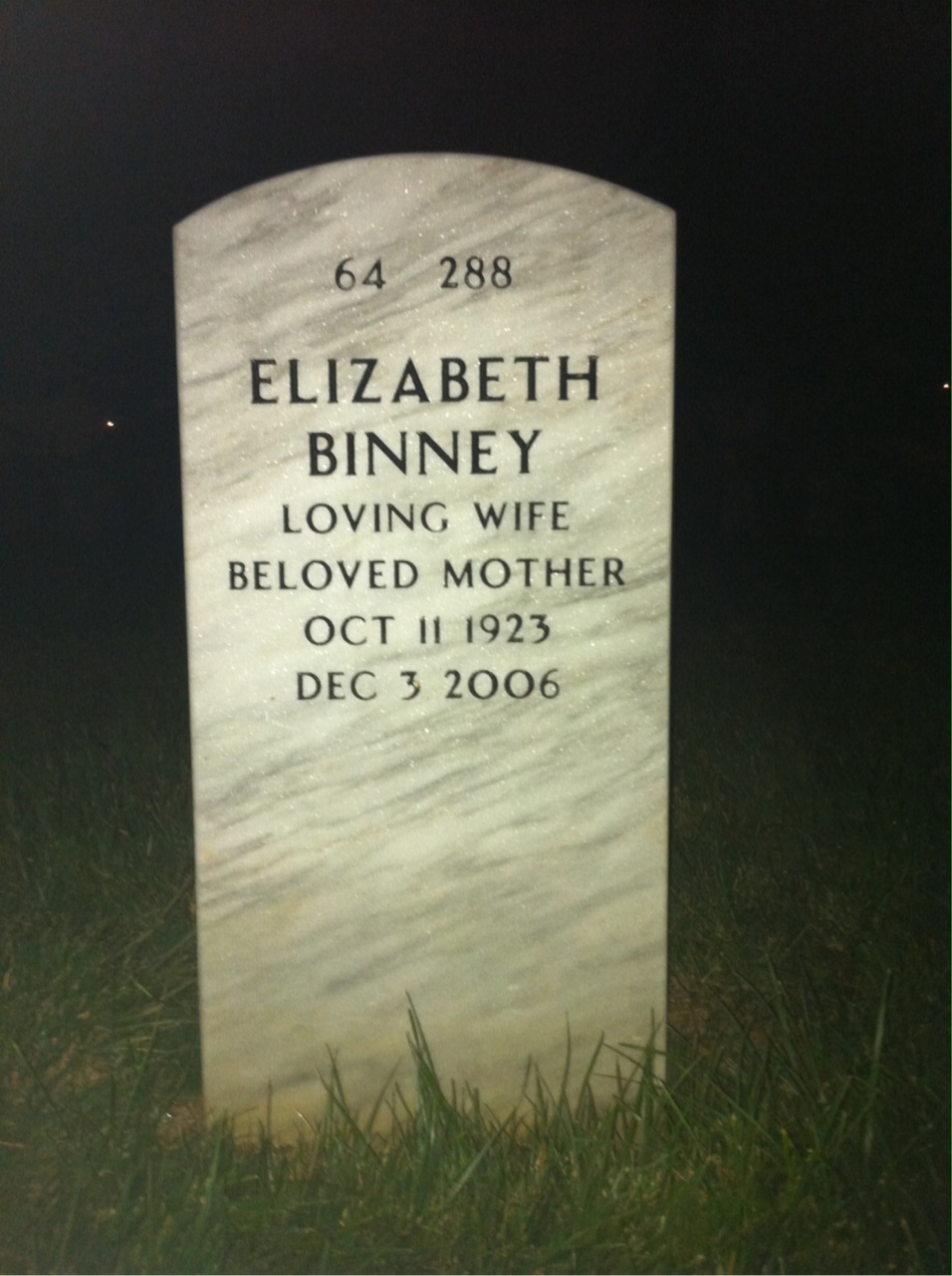 Back of headstone — William Lewis