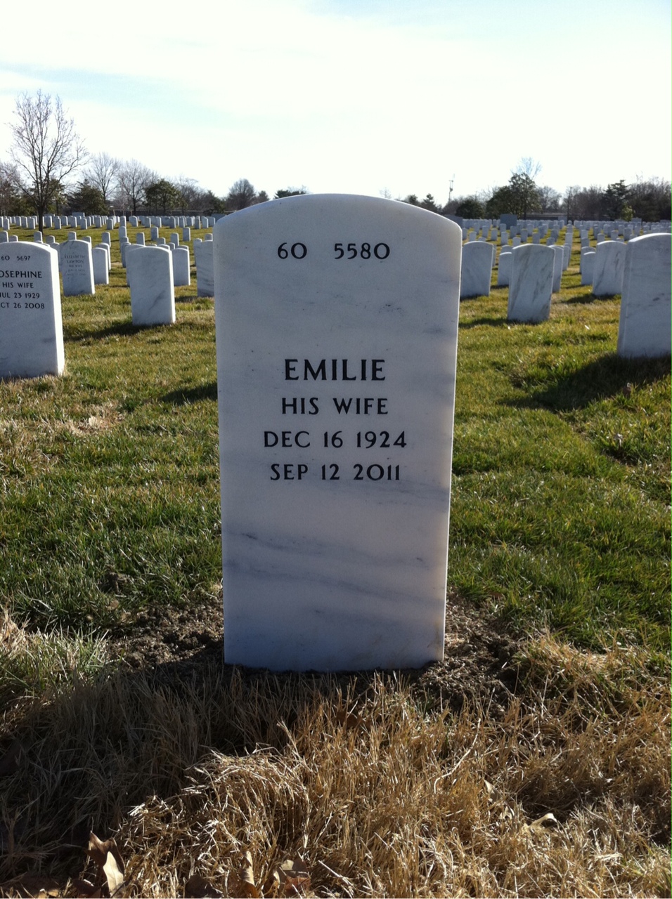 Back of headstone — Edwin Beers