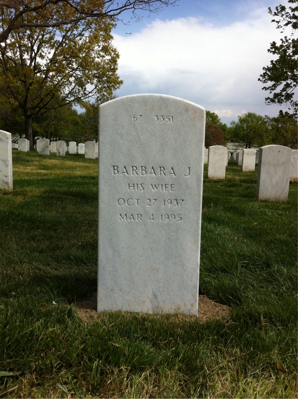 Back of headstone — William Robert Peters