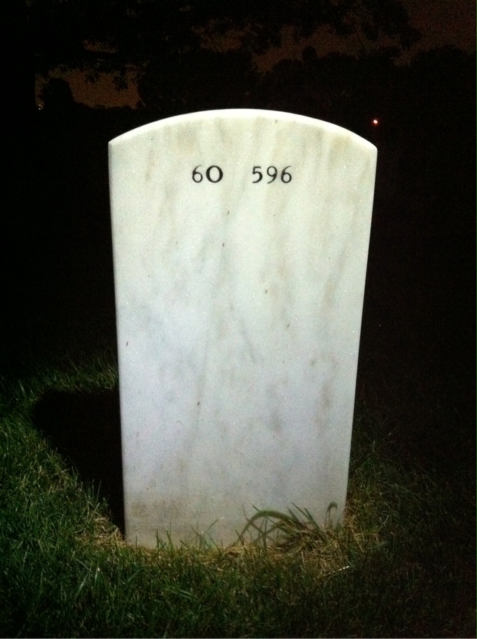 Back of headstone — David Rotolo