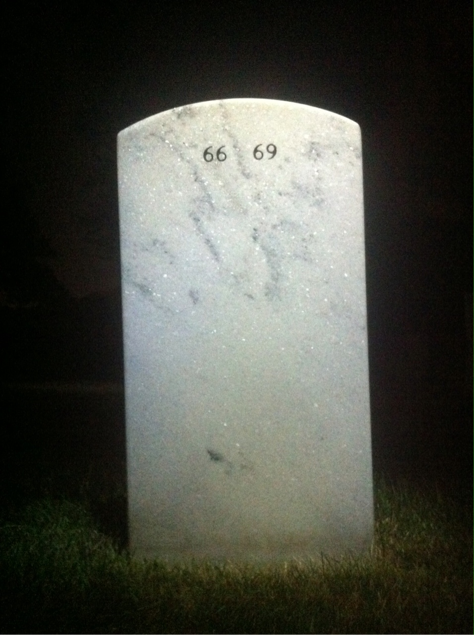 Back of headstone — James Andrian