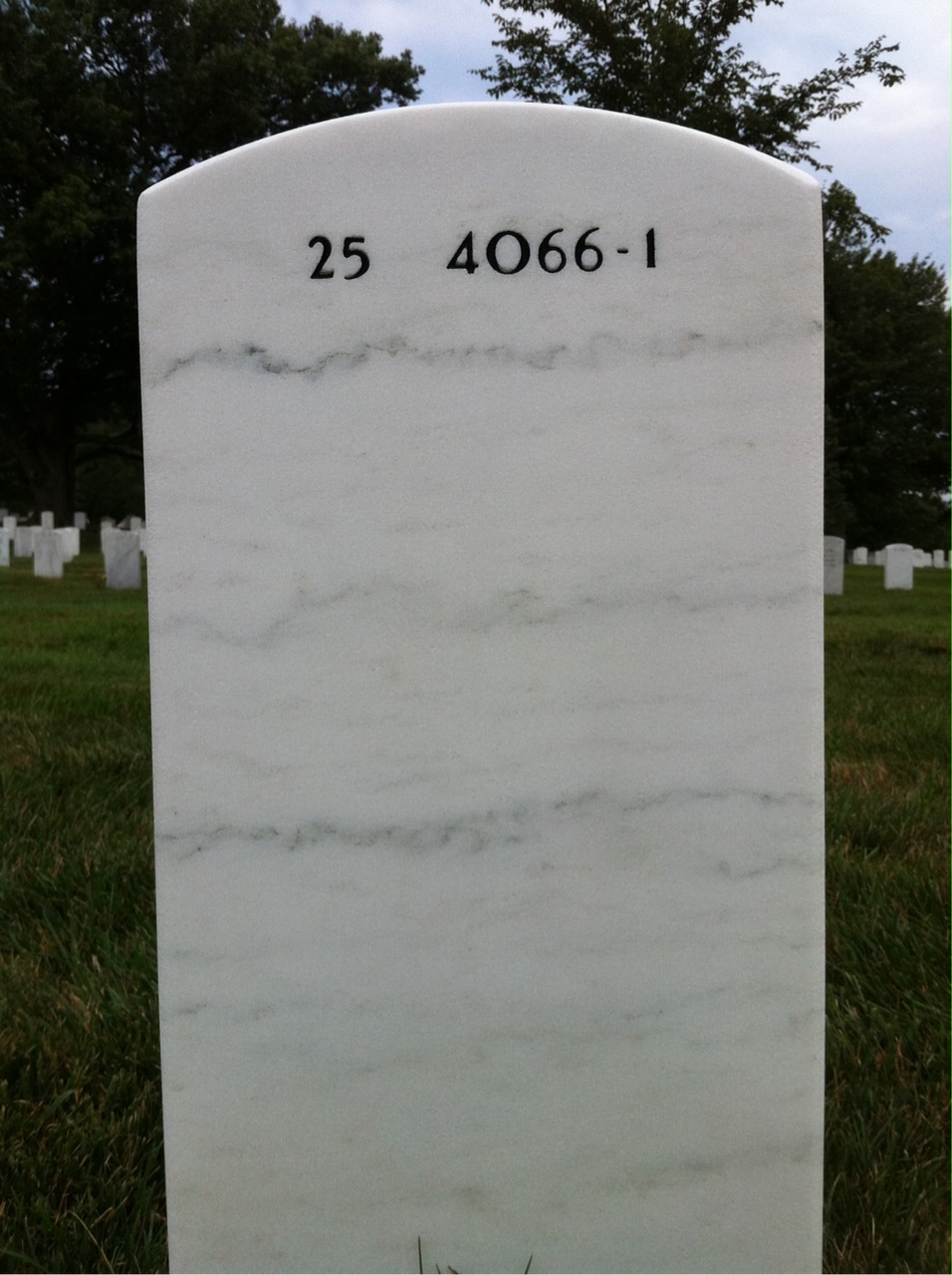 Back of headstone — Robert Brewer