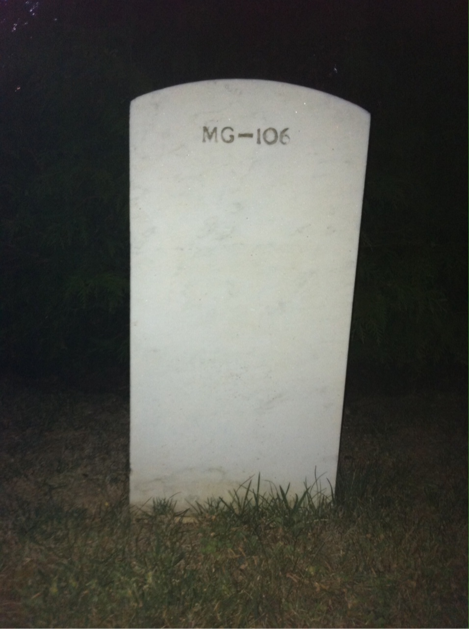 Back of headstone — Thomas Ray Sauer