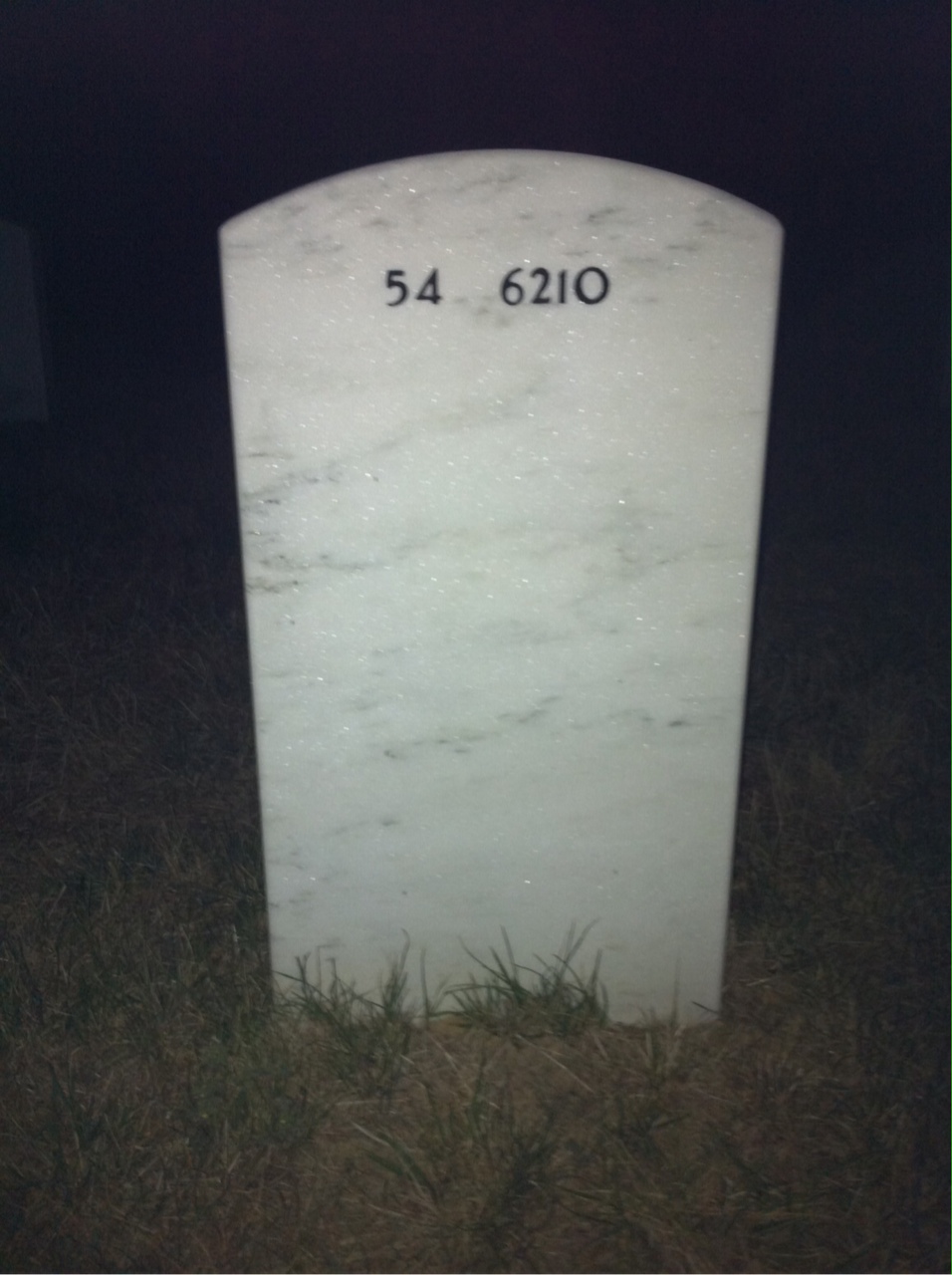 Back of headstone — Robert Minnich
