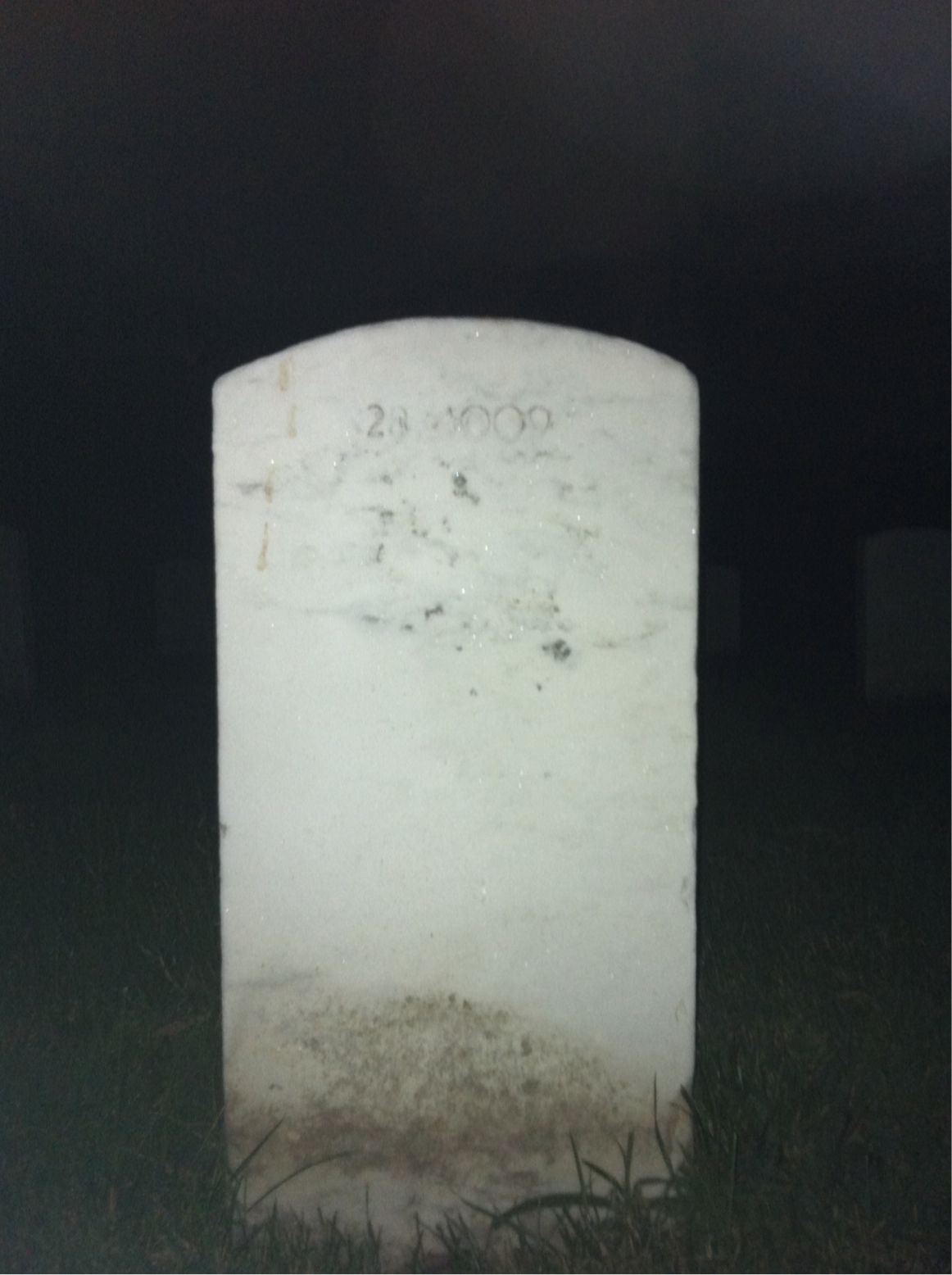Back of headstone — Lucille Alabaugh