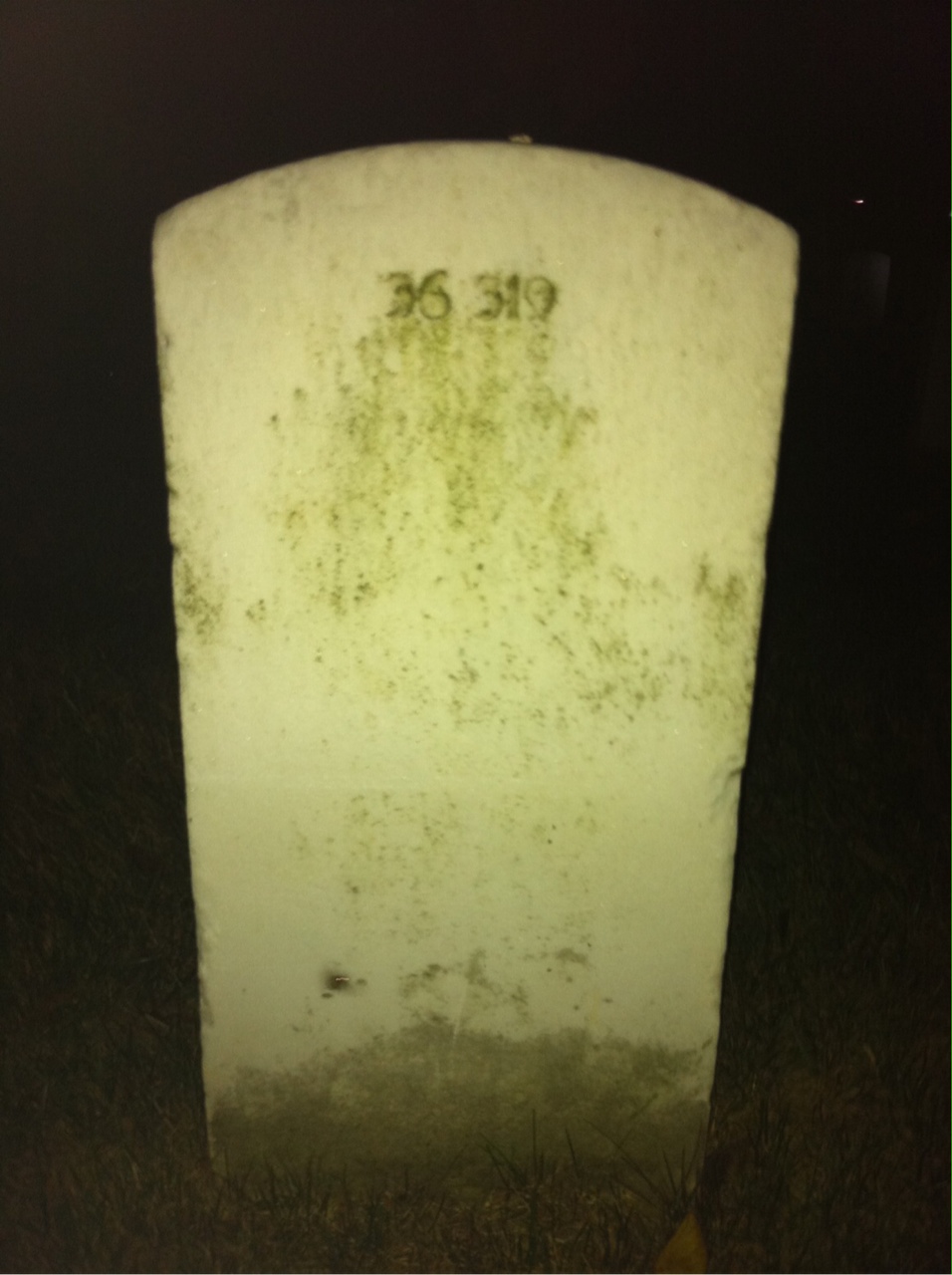 Back of headstone — William Balderson