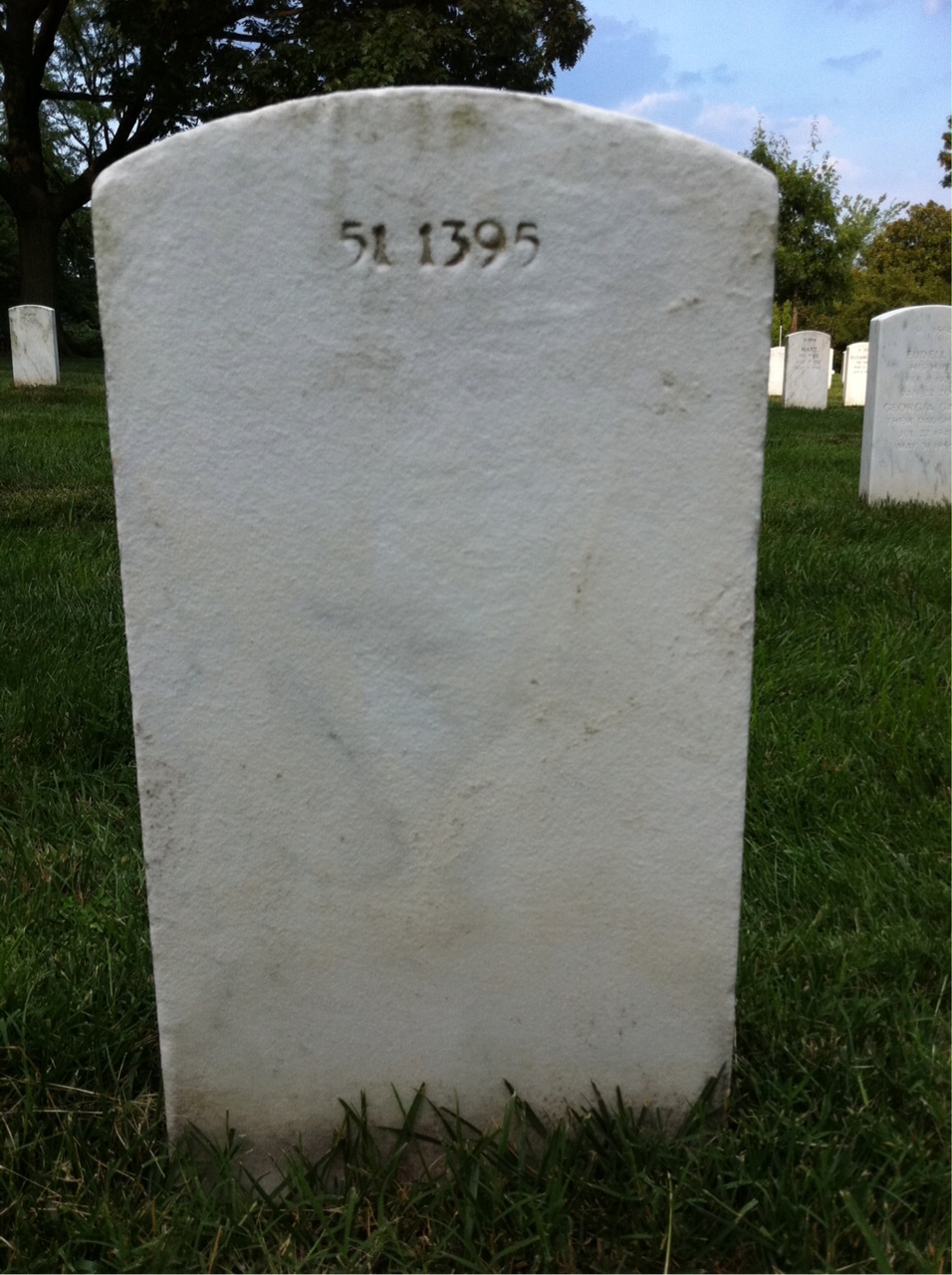 Back of headstone — Irvine Moore