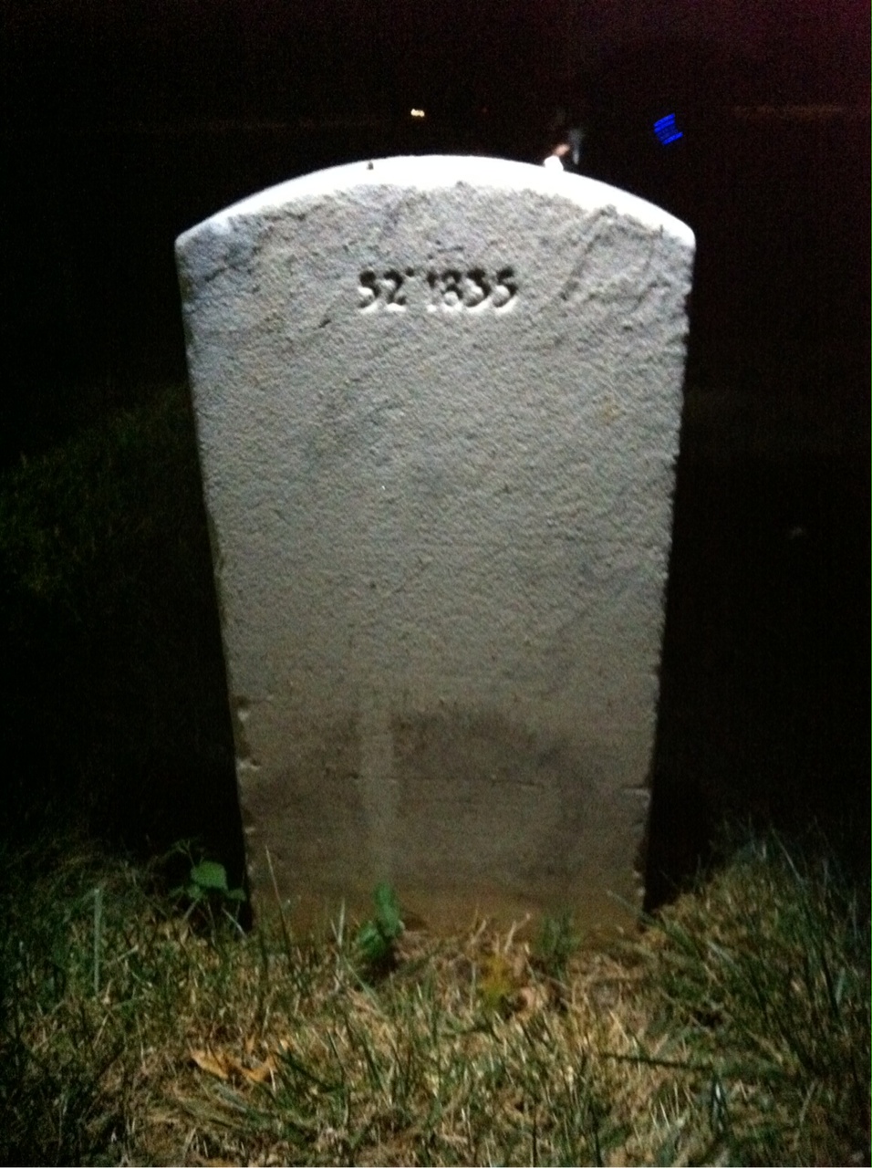 Back of headstone — Harold Abramowitz