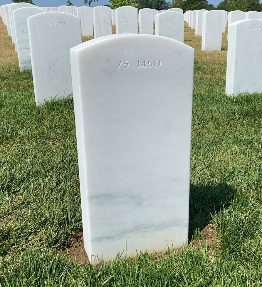 Back of headstone — Vern Landers Lemieux