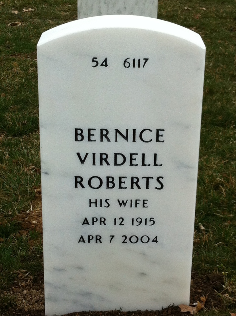 Back of headstone — Jesse Mayes