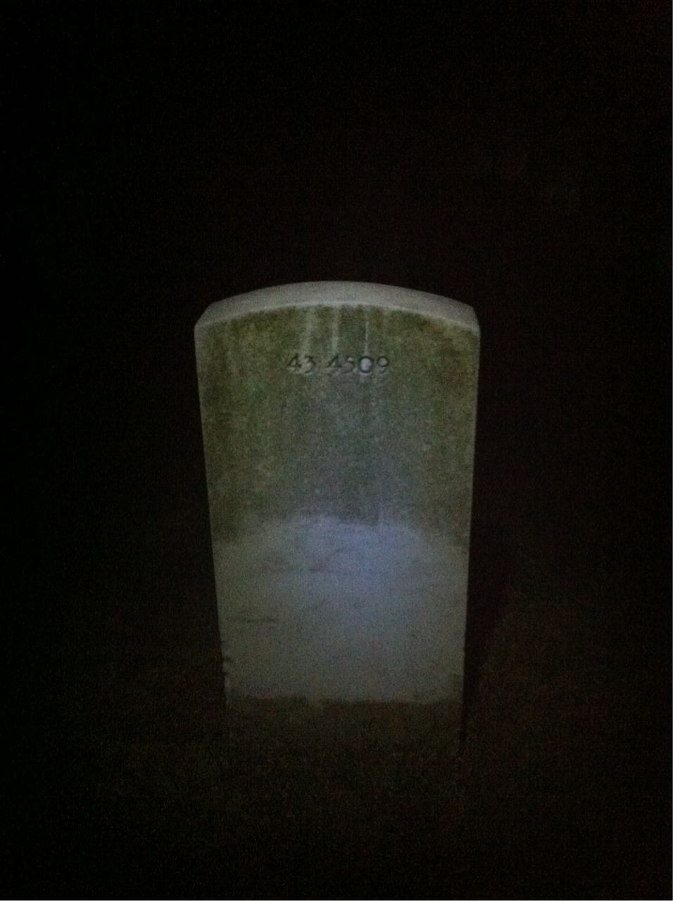 Back of headstone — Rudolph Minor