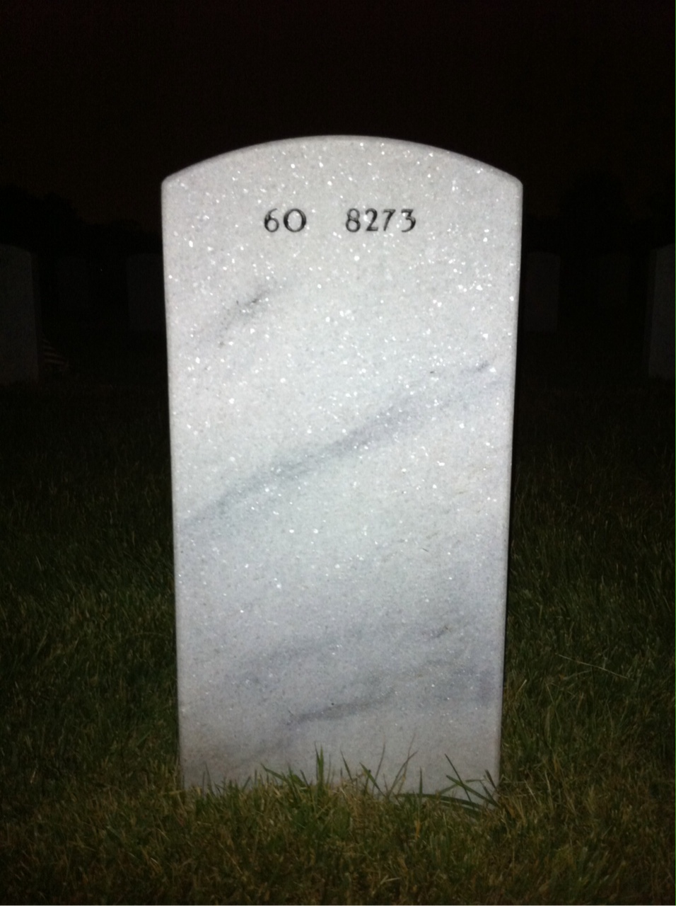 Back of headstone — Shawn Klein