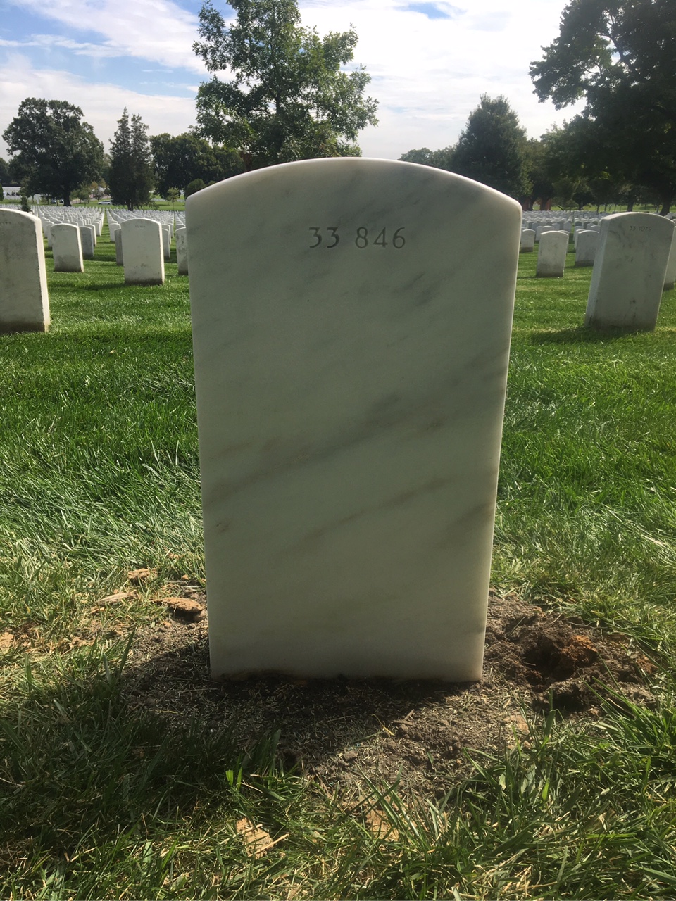 Back of headstone — St Clair Bailey