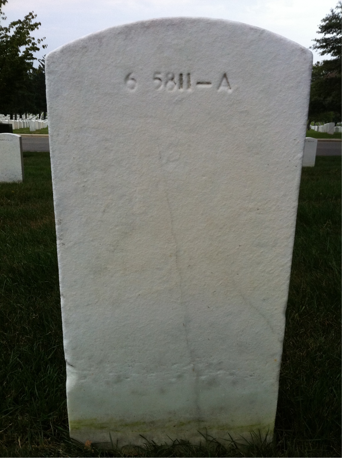 Back of headstone — Marty Ball