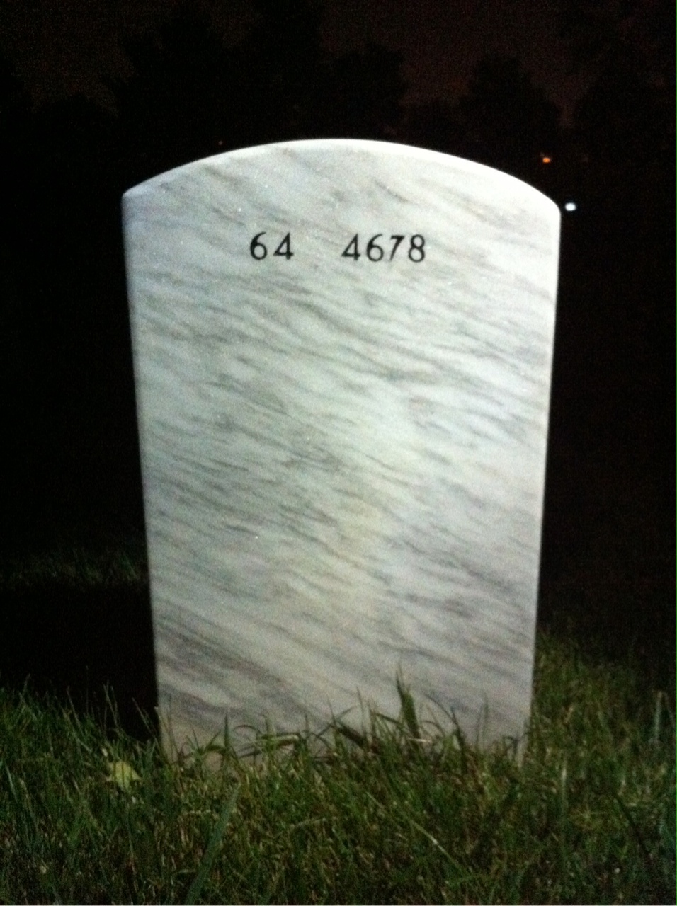 Back of headstone — Luther Saylors