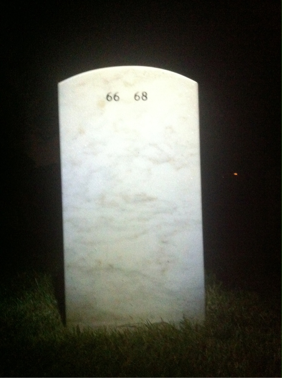 Back of headstone — Aram Parunak