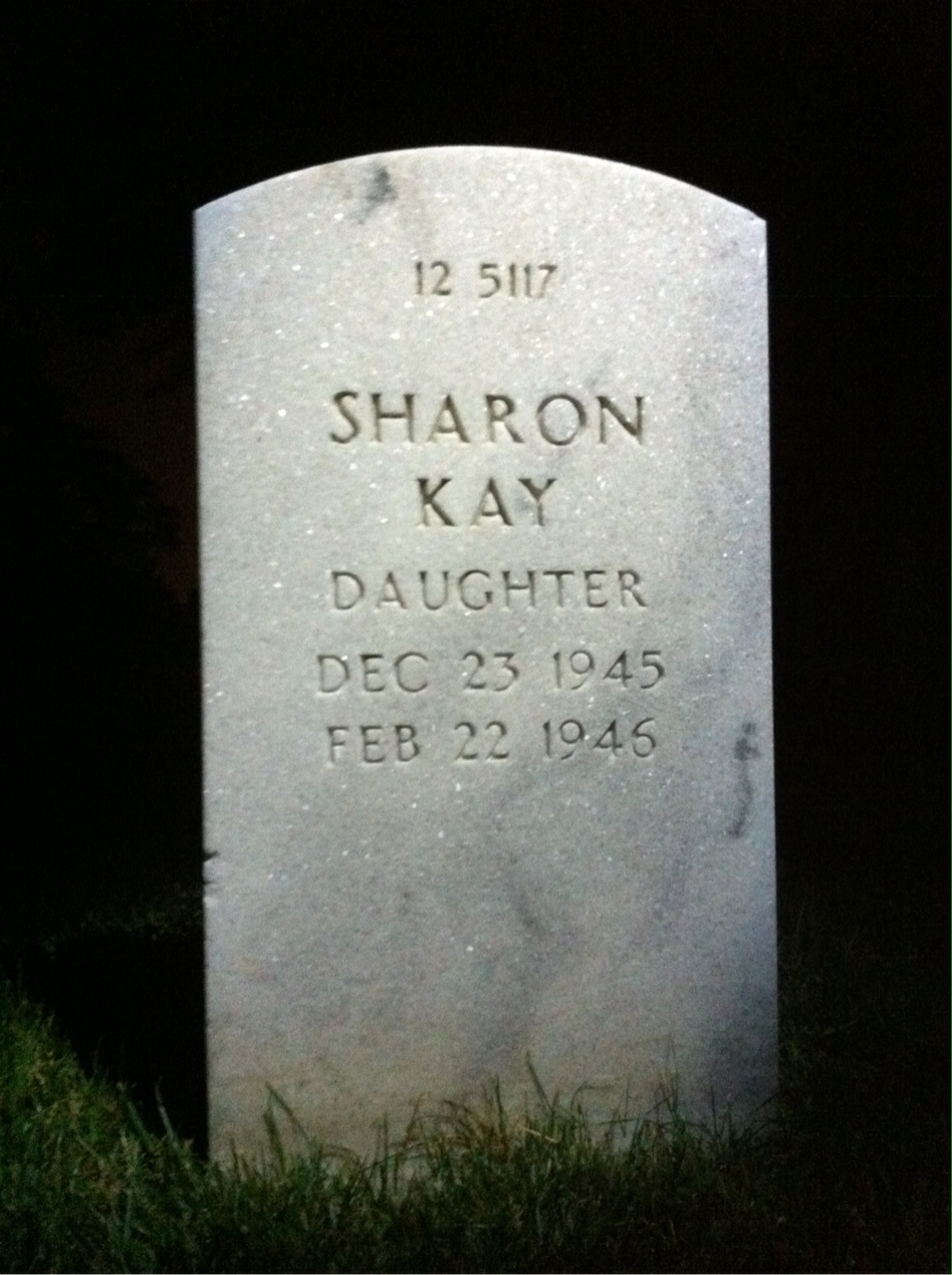 Back of headstone — Howard Jenkins