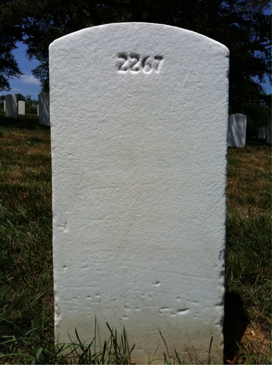 Back of headstone — Lish Myers