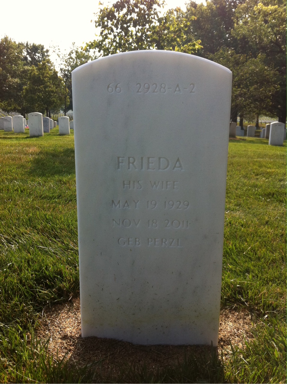 Back of headstone — Charles Everett