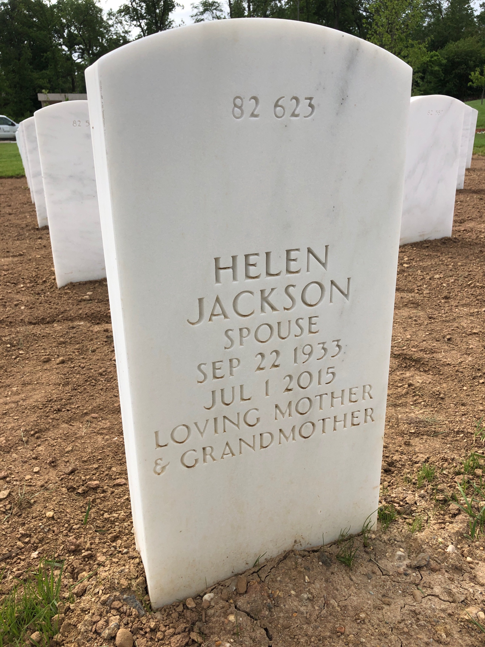 Back of headstone — William Christi Carey