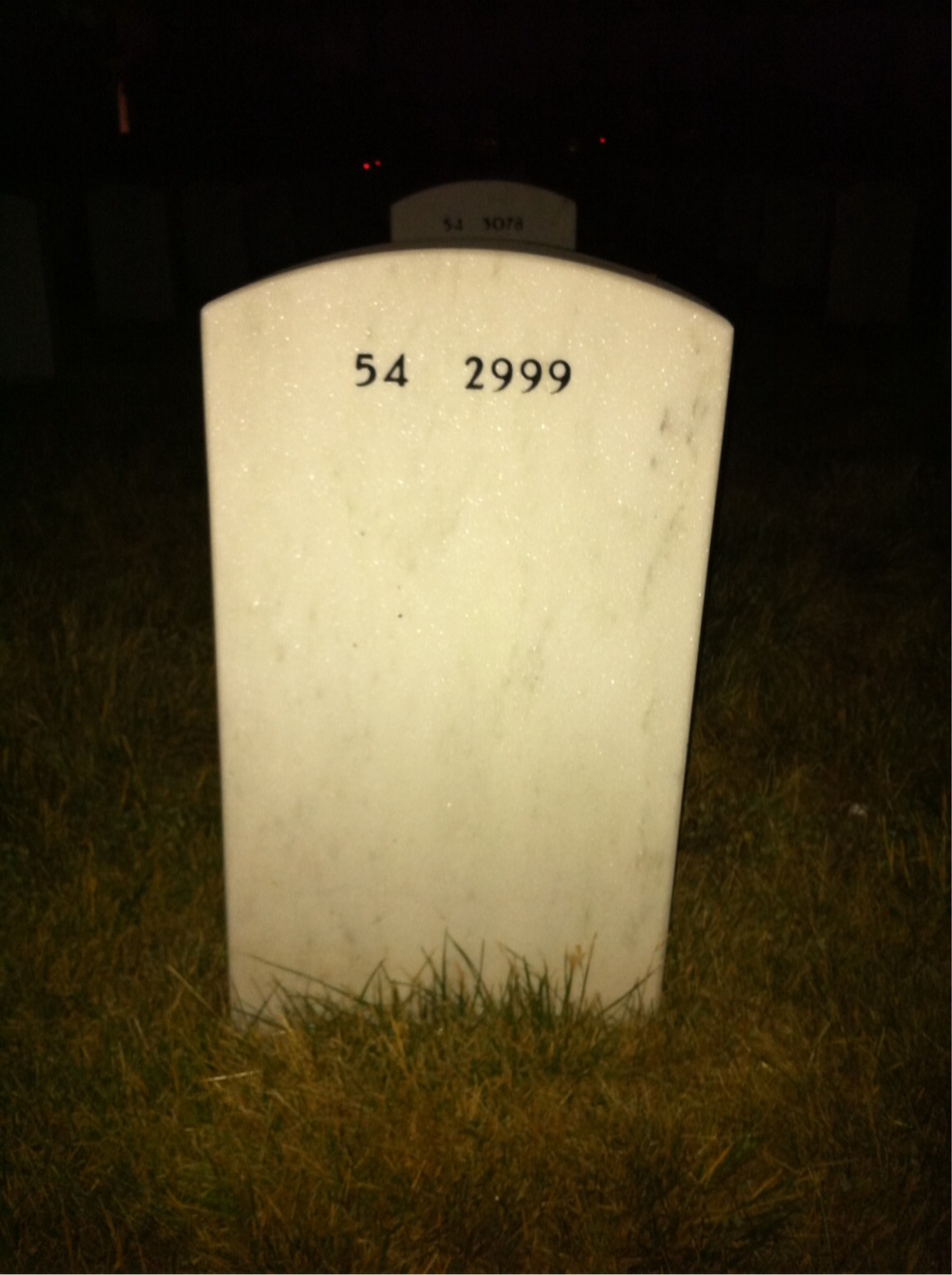 Back of headstone — Keith Arnold